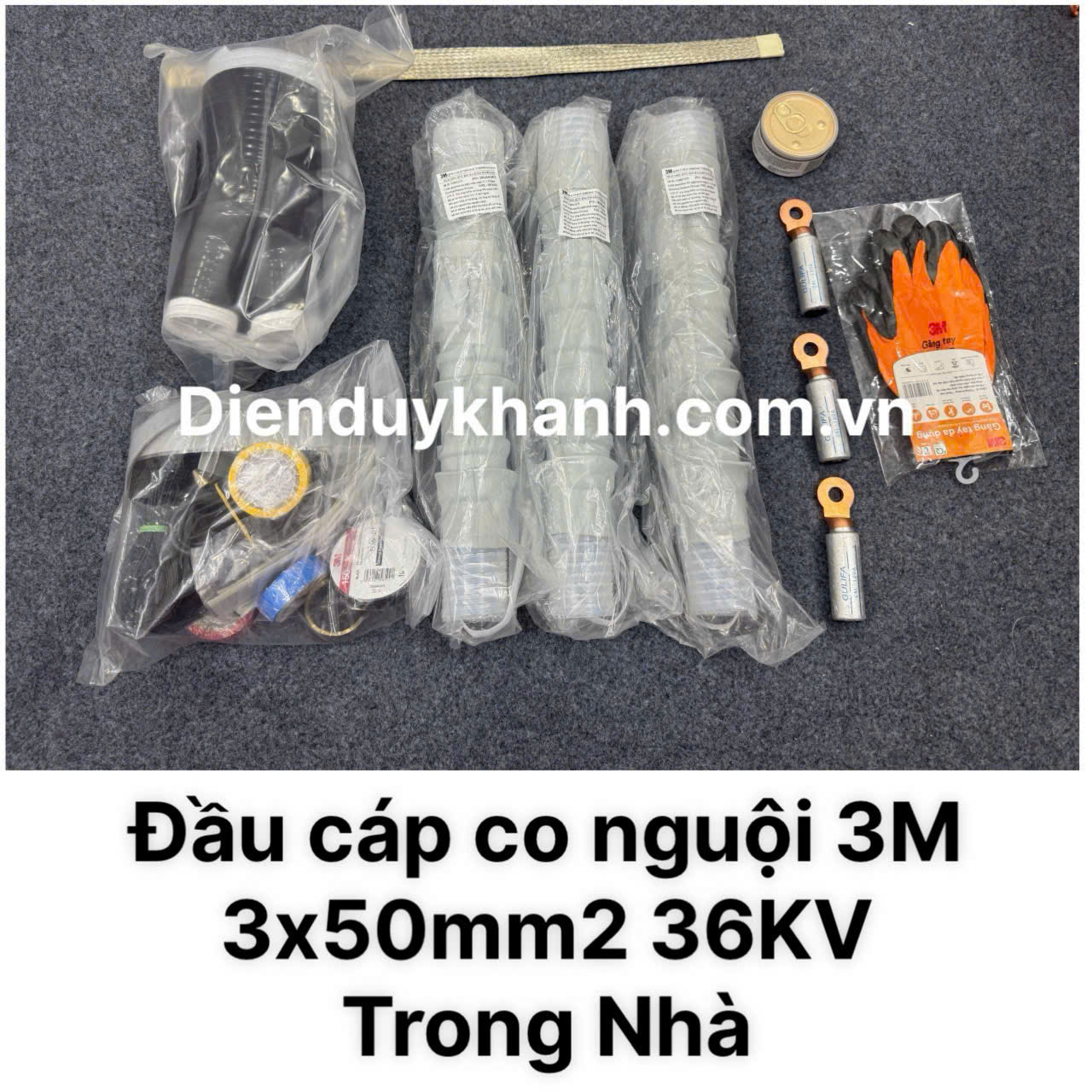 Đầu Cáp Co Nguội Trung Thế Trong Nhà 36KV OD 3C QTII(K)6S-33-50 (3x50mm2)